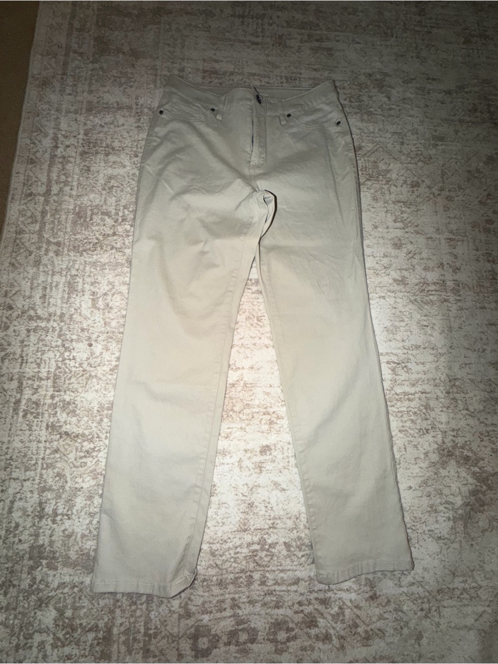 Style & Co. Women’s  Cream Straight-Leg Chinos